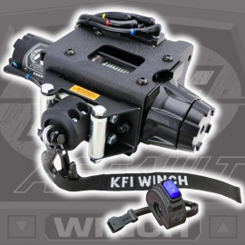 2500lb Steel Cable KFI Polaris ATV Plug-N-Play Winch Kit