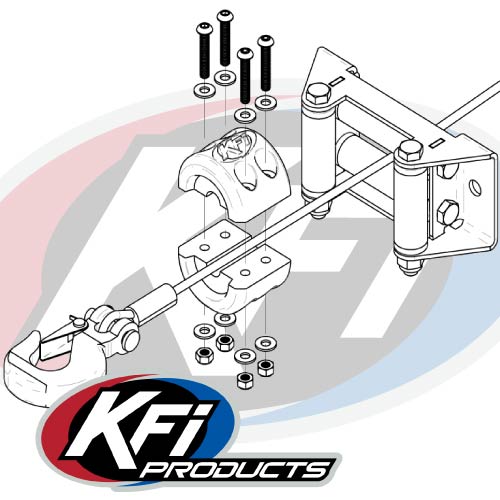 Rubber Stopper Compatible with KFI ATV Winch Cable(Screws and Tools  Included)